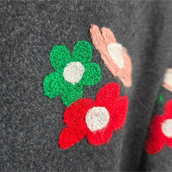 Veeko Embroidered Floral Wool Blend Sleeveless Dress A Line Mini Size US 4 | 34 - Picture 5 of 12